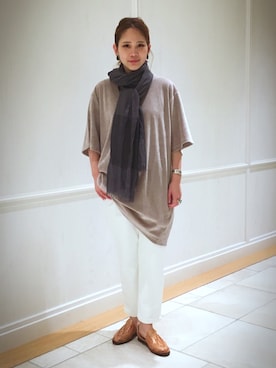 「CHAMULA（チャムラ）のアイテム」を使った、Bshop有楽町ルミネ店 スタッフさん（レディース・152cm）の春コーディネート