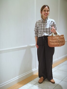 「CHAMULA（チャムラ）のアイテム」を使った、Bshop有楽町ルミネ店 スタッフさん（レディース・152cm）の春コーディネート