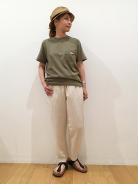 「DANTON（ダントン）のアイテム（Tシャツ/カットソー）」を使った、Bshop有楽町ルミネ店 スタッフさん（レディース・152cm）の夏コーディネート