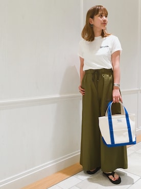 「suicoke（スイコック）のアイテム」を使った、Bshop有楽町ルミネ店 スタッフさん（レディース・152cm）の夏コーディネート