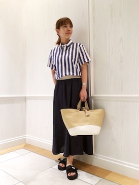 Bshop有楽町ルミネ店 スタッフさん（レディース・153cm）の夏コーディネート