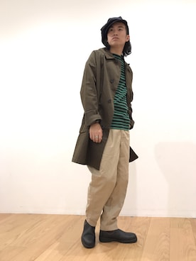 「GYMPHLEX（ジムフレックス）のアイテム」を使った、Bshop有楽町ルミネ店 スタッフさん（メンズ・177cm）の秋コーディネート