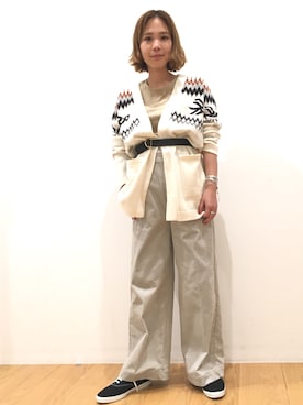 「MAISON BOINET（メゾンボワネ）のアイテム」を使った、Bshop有楽町ルミネ店 スタッフさん（レディース・152cm）の秋コーディネート