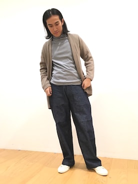 「Champion（チャンピオン）のアイテム（スニーカー）」を使った、Bshop有楽町ルミネ店 スタッフさん（メンズ・177cm）の秋コーディネート