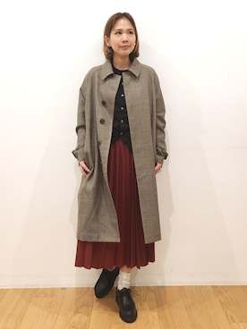 「Morris & Sons（モリスアンドサンズ）のアイテム」を使った、Bshop有楽町ルミネ店 スタッフさん（レディース・152cm）の秋コーディネート