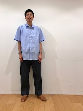 「Scye（サイ）のアイテム（シャツ/ブラウス）」を使った、Bshop有楽町ルミネ店 スタッフさん（メンズ・182cm）の春コーディネート