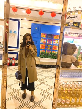 「7のアイテム」を使った、SuperRRRRRRuiさん（レディース・158cm）の秋コーディネート