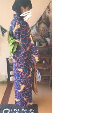 「振袖MODE（フリソデモード）のアイテム」を使った、ﾀｺﾔｷ🐙さん（レディース・158cm）の夏コーディネート