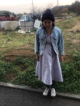 「Levi's（リーバイス）のアイテム（ワンピース/ドレス）」を使った、maiさん（レディース・160cm）の冬コーディネート