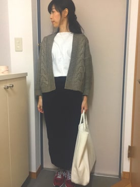 「Ange Bloom（アンジェブルーム）のアイテム」を使った、CHさん（レディース・165cm）の秋コーディネート