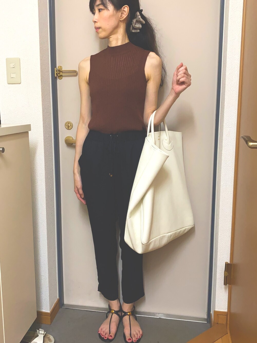 IENA（イエナ）の「シアーリブ ノースリーブプルオーバー◇（ニット