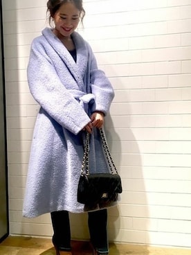 「カラーアウター」｜serinaさん（レディース・150cm）の冬コーディネート