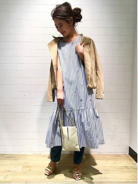 「Noble（ノーブル）のアイテム（ワンピース）」を使った、serinaさん（レディース・150cm）の春コーディネート