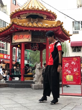 おいさん（メンズ・184cm）の夏コーディネート