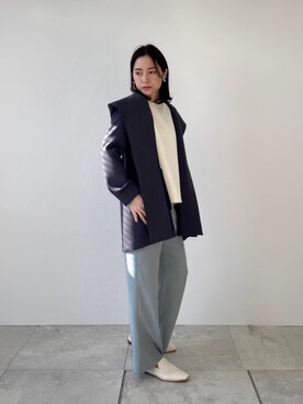 「フードコート」｜「アイテム（その他シューズ）」を使った、INDIVI(SHOP STAFF)さん（レディース・163cm）の冬コーディネート