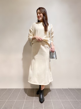INDIVI(SHOP STAFF)さん（レディース・164cm）の冬コーディネート