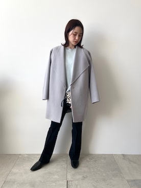 「インディヴィ」｜「アイテム（その他シューズ）」を使った、INDIVI(SHOP STAFF)さん（レディース・163cm）の冬コーディネート