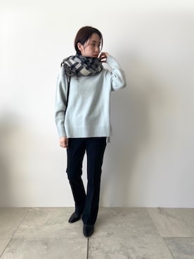 「インディヴィ」｜「アイテム（その他シューズ）」を使った、INDIVI(SHOP STAFF)さん（レディース・163cm）の冬コーディネート