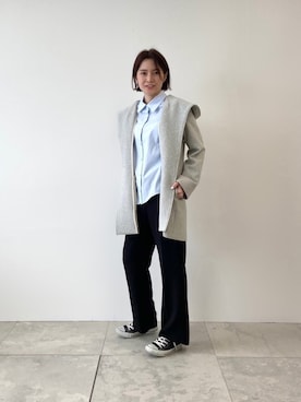 「フードコート」｜「アイテム（その他）」を使った、INDIVI(SHOP STAFF)さん（レディース・163cm）の冬コーディネート