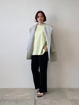 「フードコート」｜「アイテム（その他）」を使った、INDIVI(SHOP STAFF)さん（レディース・163cm）の冬コーディネート