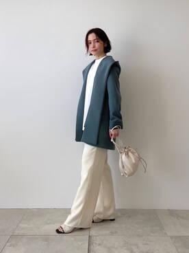 「フードコート」｜「アイテム（その他）」を使った、INDIVI(SHOP STAFF)さん（レディース・163cm）の冬コーディネート
