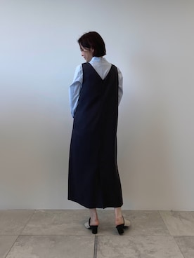 「インディヴィ」｜「アイテム（その他トップス）」を使った、INDIVI(SHOP STAFF)さん（レディース・163cm）の冬コーディネート