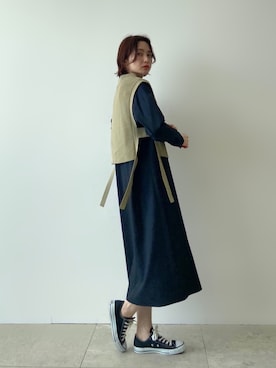 「インディヴィ」｜「アイテム（その他トップス）」を使った、INDIVI(SHOP STAFF)さん（レディース・163cm）の冬コーディネート