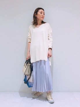 INDIVI(SHOP STAFF)さん(レディース・158cm)の春コーディネート