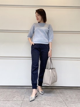 「INDIVI（インディヴィ）のアイテム」を使った、INDIVI(SHOP STAFF)さん（レディース・164cm）の春コーディネート