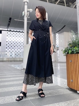 Indivi インディヴィ の コットンジレワンピース ワンピース Wear