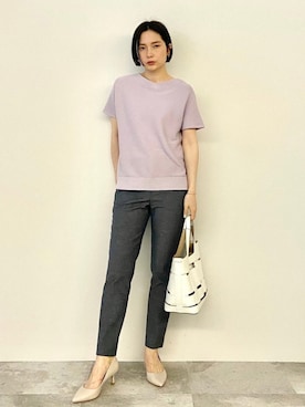 「INDIVI（インディヴィ）のアイテム」を使った、INDIVI(SHOP STAFF)さん（レディース・163cm）の春コーディネート