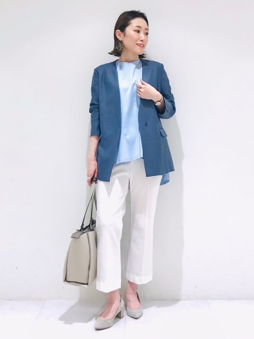 INDIVI（インディヴィ）の「◇トリアセテート混リネンライクV
