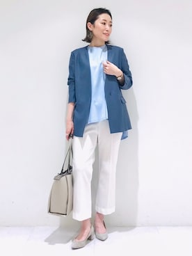 「INDIVI（インディヴィ）のアイテム」を使った、INDIVI(SHOP STAFF)さん（レディース・158cm）の夏コーディネート