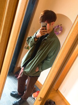 「CHAPS（チャップス）のアイテム（ジャケット/アウター）」を使った、yuさん（メンズ・181cm）の春コーディネート