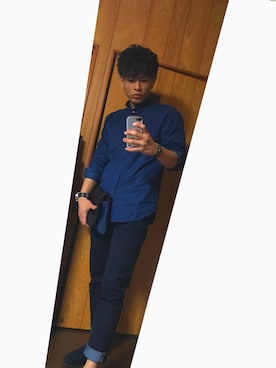 「SAAD（サード）のアイテム（アクセサリー）」を使った、ぐっちさん（メンズ・173cm）の春コーディネート