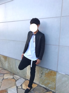 「SAAD（サード）のアイテム（アクセサリー）」を使った、ぐっちさん（メンズ・173cm）の春コーディネート