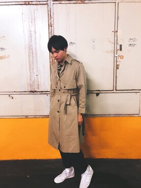 「無（ム）のアイテム（ジャケット/アウター）」を使った、Wade Linさん（メンズ・178cm）の秋コーディネート