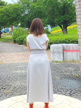 「アイテム（ワンピース/ドレス、シルバー系）」を使った、yuki.さん（レディース・151cm）の秋コーディネート