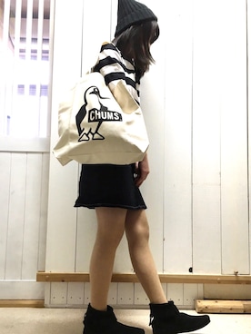 「セントジェームス」｜「アイテム（モカシン/デッキシューズ）」を使った、GREELEYさん（レディース・160cm）の春コーディネート