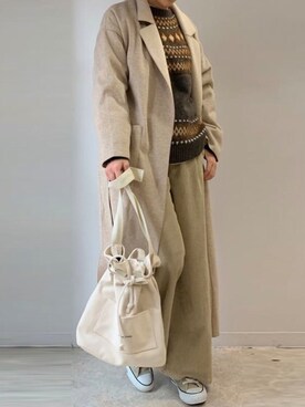 ななさん（レディース・163cm）の冬コーディネート