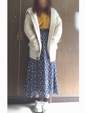 「GRL（グレイル）のアイテム（その他アウター）」を使った、なぁなさん（レディース・156cm）の冬コーディネート