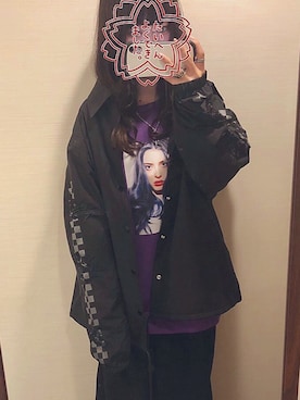 「USJ」｜「アイテム（その他アウター）」を使った、Maaaさん（レディース・150cm）の春コーディネート