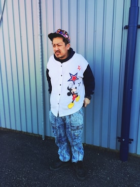 「ZARA（ザラ）のアイテム（スニーカー）」を使った、キュウリガンさん（メンズ・175cm）の冬コーディネート