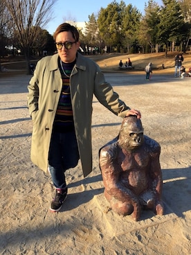 「キュウリガン（キュウリガン）のアイテム」を使った、キュウリガンさん（メンズ・175cm）の冬コーディネート