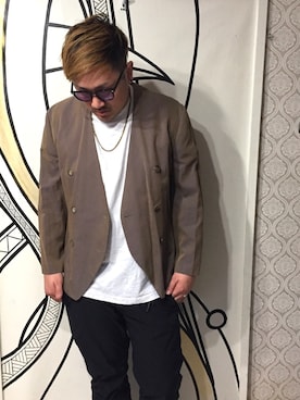 「キュウリガン（キュウリガン）のアイテム」を使った、キュウリガンさん（メンズ・175cm）の冬コーディネート