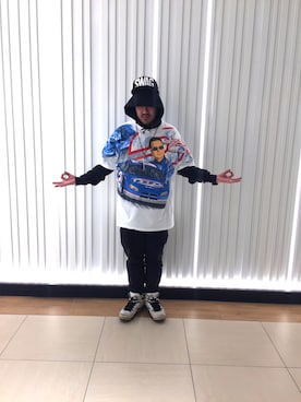 「キュウリガン（キュウリガン）のアイテム」を使った、キュウリガンさん（メンズ・175cm）の春コーディネート