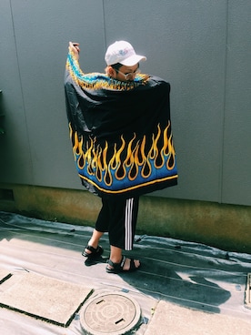 「アイテム（水着/着物・浴衣）」を使った、キュウリガンさん（メンズ・175cm）の夏コーディネート