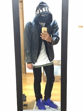 「MORT　PARIS（モルトパリス）のアイテム」を使った、ばしこーんさん（メンズ・174cm）の冬コーディネート