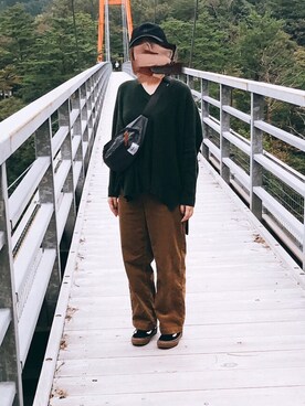 「trade mark（トレードマーク）のアイテム」を使った、さやんさん（レディース・157cm）の秋コーディネート