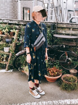 「trade mark（トレードマーク）のアイテム」を使った、さやんさん（レディース・157cm）の秋コーディネート